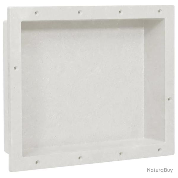 Niche de douche Blanc mat 41x51x10 cm
