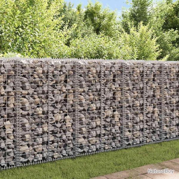 Panier de gabion avec couvercle Fil galvanis� 100x30x30 cm