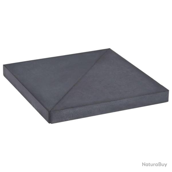 Plaque de poids de parasol Noir Granite Carr� 15 kg