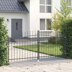 Porte Double Woerden Gris 299,5 x 149,5 cm Acier