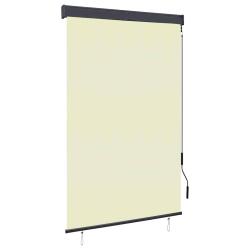 Store roulant d'ext&eacute;rieur 120 x 250 cm Cr&egrave;me