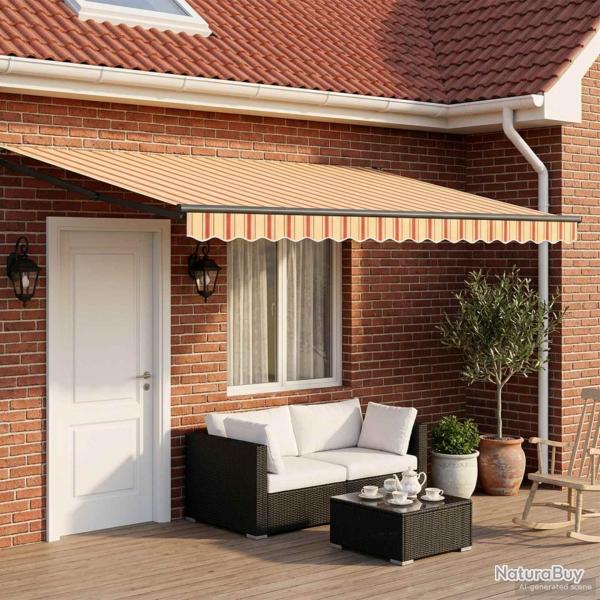 Store r�tractable manuel avec LEDs Multicolore 4 � 3 m