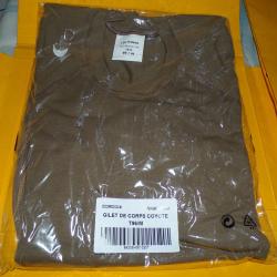 GILET DE CORPS COYOTE TAILLE MILITAIRE 96 SOIT M EN CIVIL ,  DE FABRICATION FRANCAISE LEO MINOR  , P