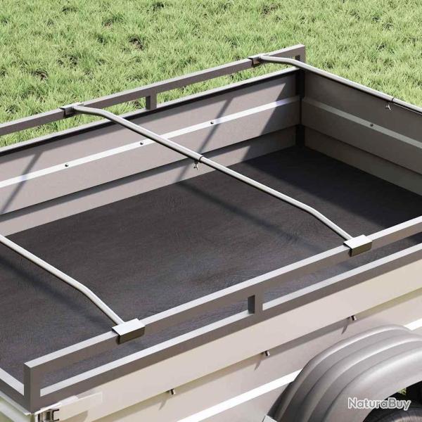 Support de b�che pour remorques 3 pc Argent� 136-218 cm