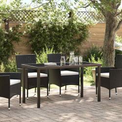 Table de Noir 140 x 70 x 73 cm M&eacute;tal