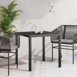 Table de Noir 80 x 80 x 73 cm M&eacute;tal