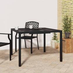 Table de anthracite 100x100x72 cm acier