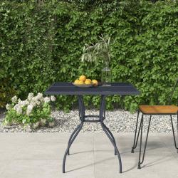 Table de anthracite 80x80x72,5 cm Treillis d'acier