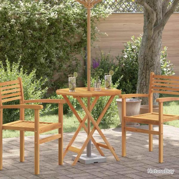 Table de pliable �60x75 cm Bois d'eucalyptus solide