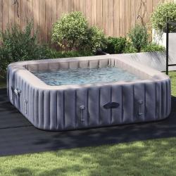 Tapis de piscine Noir 396 x 396 x 0,1 cm Tissu non tiss&eacute;
