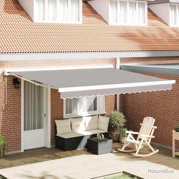 Toile de rechange pour auvent Gris clair 380 x 345 cm Polyester