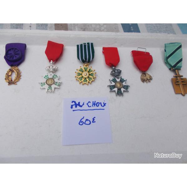 lot de m�dailles militaires et civiles,�tat neuf (vente � l'unit� ou en lot)