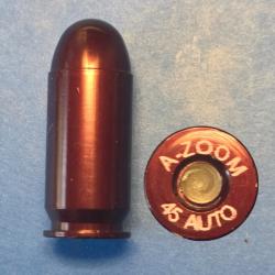 Une fausse cartouche  45 ACP manip patent USA . A Zoom ,distiibue&eacute; par Lyman