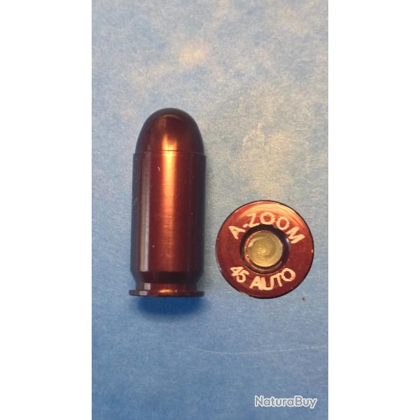 Une fausse cartouche  45 ACP manip patent USA . A Zoom ,distiibue� par Lyman