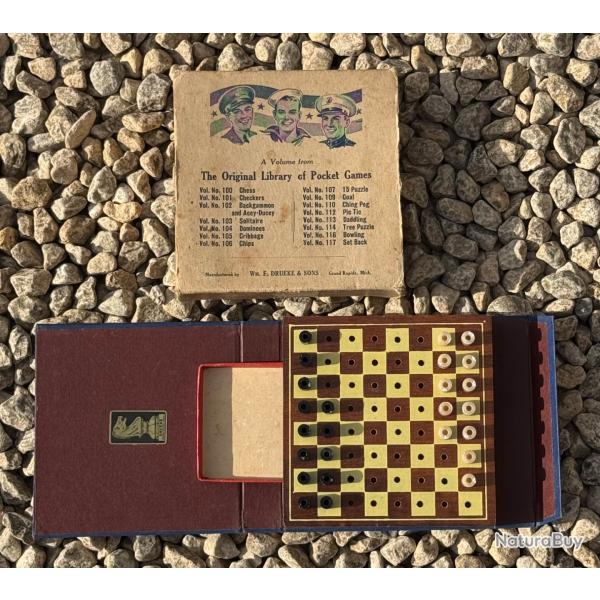 Jeu de poche US ARMY, Wm. F. Drueke & Sons. Am�rique WW2