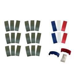 Pack Caches Picatinny  Vert olive & Bleu Blanc Rouge