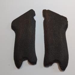 P08 Luger - Paire de plaquettes en bois, &eacute;tat d'origine