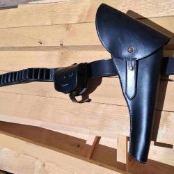 Cartouchi&egrave;re d'officier de cavalerie US  Holster mod&egrave;le 1862 et US caps