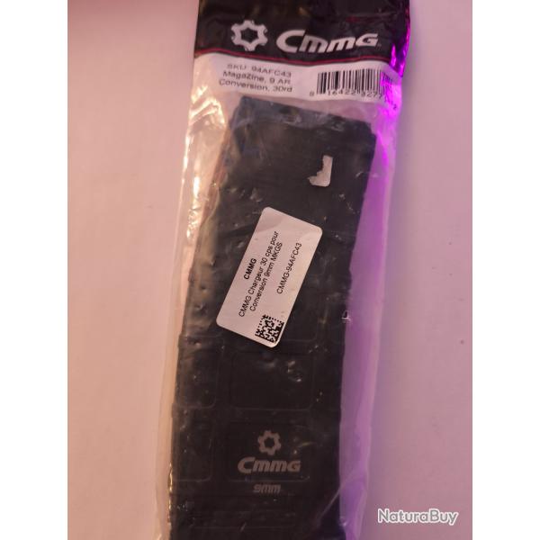 Chargeur CMMG 30 cps pour conversion 9 mm MKGS