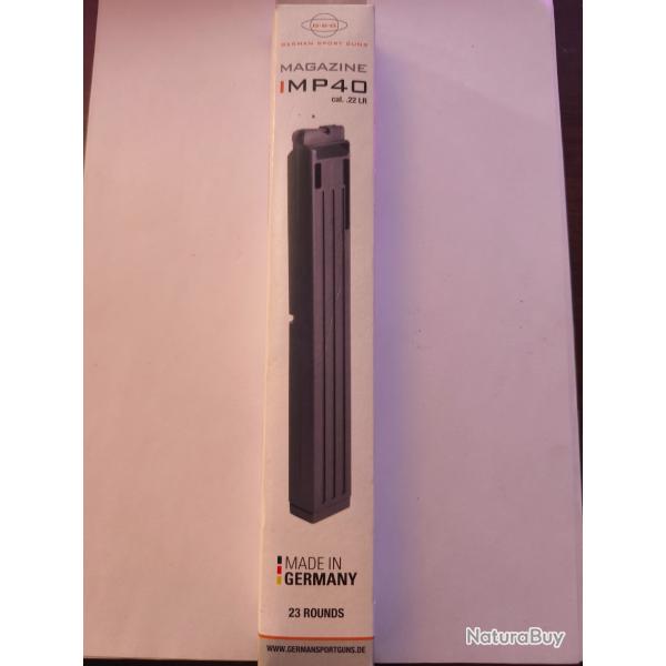 Chargeur pour GSG MP40 en 22 long rifle