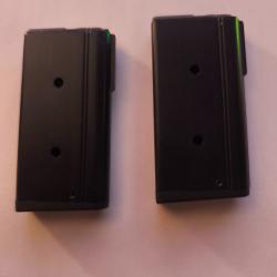Lot de deux chargeurs  10 coups neuf pour carabine Sako quad calibre 22 long rifle