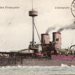 Carte Postale Ancienne - Marine Fran&ccedil;aise - L'Indomptable -N&deg;8365