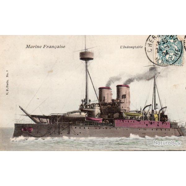 Carte Postale Ancienne - Marine Fran�aise - L'Indomptable -N�8365