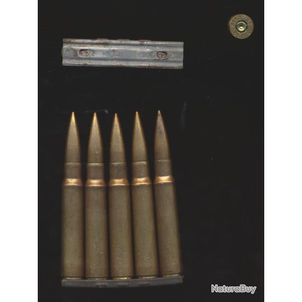 5948B UN CLIP COMPLET DE 7,92x57 ww2  Balle SS NEUTRA
