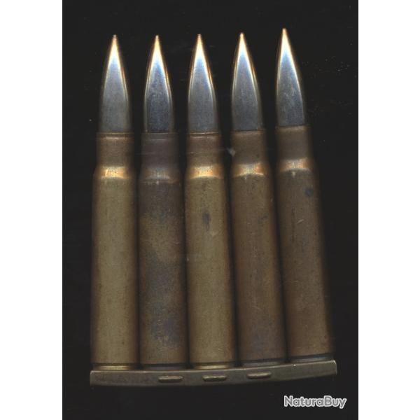 5948C UN CLIP COMPLET DE 7,92x57 ww2  TCHEQUE NEUTRA