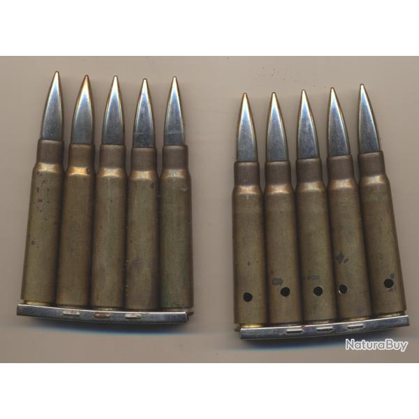 5948E UN CLIP COMPLET DE 7,92x57 ww2  TCHEQUE NEUTRA