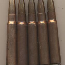 5948i UN CLIP COMPLET DE 7,92x57 ww2  balle SS &eacute;tui  acier cuivr&eacute; NEUTRA
