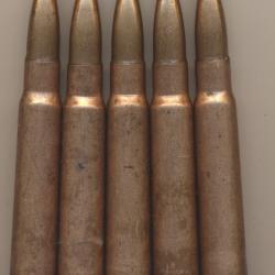 5948J UN CLIP COMPLET DE 7,92x57 ww2  balle S &eacute;tui  acier cuivr&eacute; NEUTRA