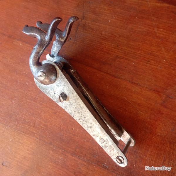 Jeu complet de platines avec chiensPour fusil a broches type Lefaucheux cal 16