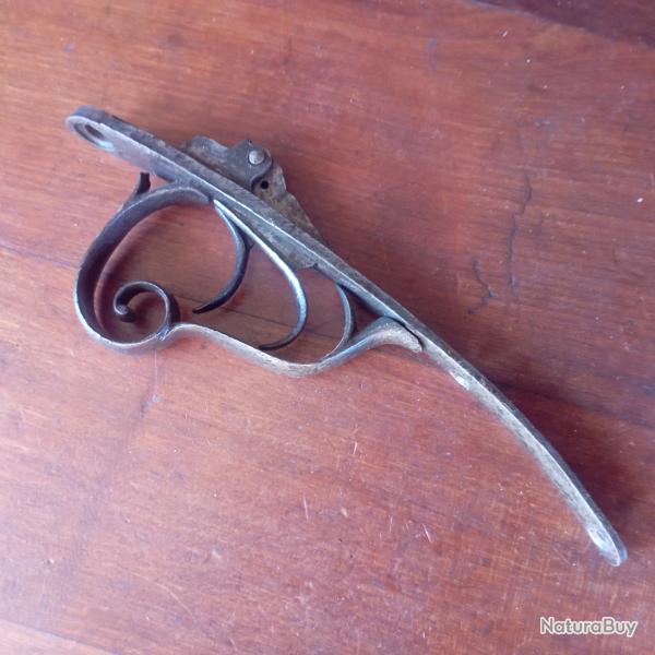 Pontet avec m�canisme pour fusil de chasse juxtapos� � broches type Lefaucheux cal 16