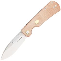 Kizer Vanguard Retro Nitro-V Micarta & brass