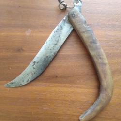 Couteau  pliant  artisanal ancien