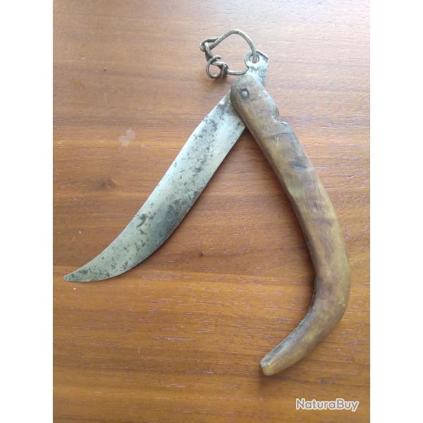Couteau  pliant  artisanal ancien