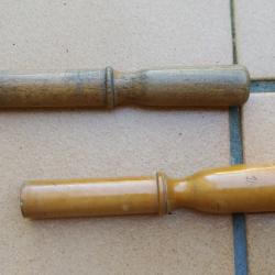 LOT DE 2 BOURROIRS EN BOIS POUR CARTOUCHES ANCIENNE