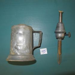 Lampe pour r&eacute;ajustage armes noire de fum&eacute;e (N&deg;115)