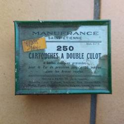 BOITE VIDE MANUFACTURE DE SAINT ETIENNE POUR 250 CARTOUCHES A DOUBLE CULOT