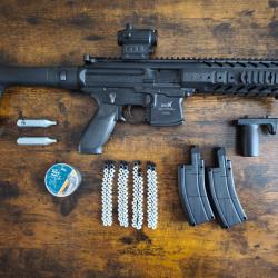 Sig Sauer MPX cal 4.5 Co2 full set ! Pret &agrave; tirer