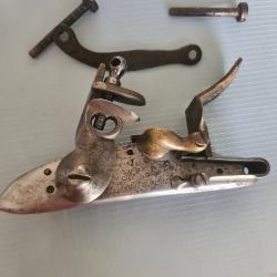 Platine reglementaire silex fusil an9 avec contreplatine et vis