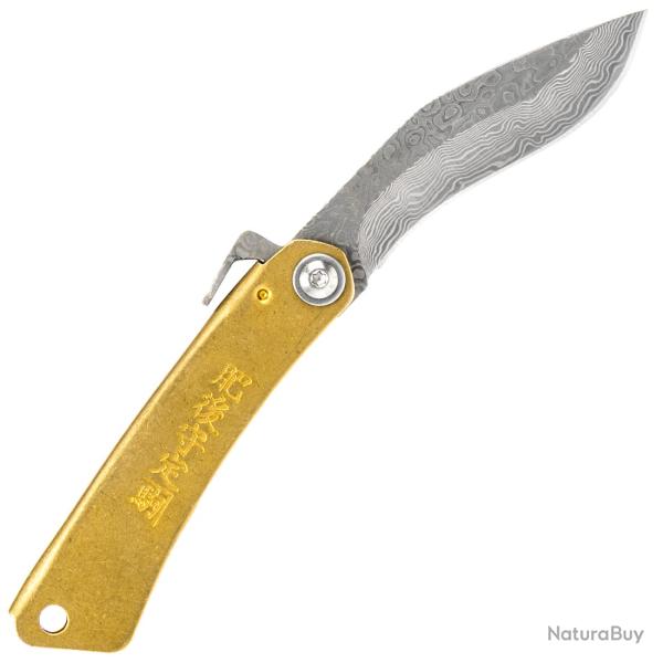 Couteau Joker Higonokami Kukri 70 mm Laiton Damas