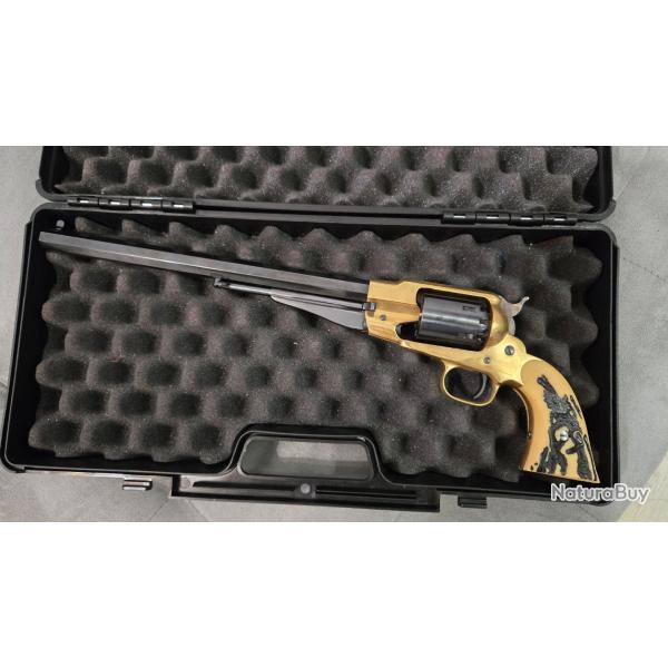 Plaquettes de crosse pour pietta remington 1858 fa�on "corne brul�e" en r�sine �poxy .