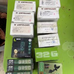 Vend lot de cartouches cal 12