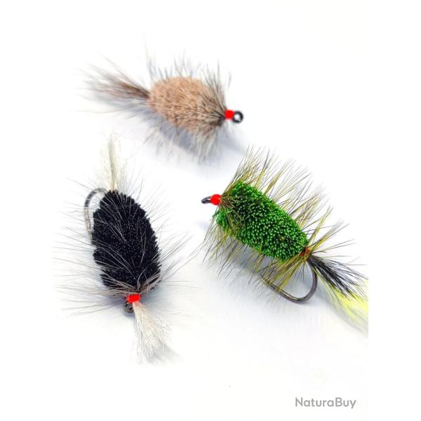 Volez pour BOMBER de p�che. Mouche s�che pour attraper le saumon, la grosse truite, l'ombre.