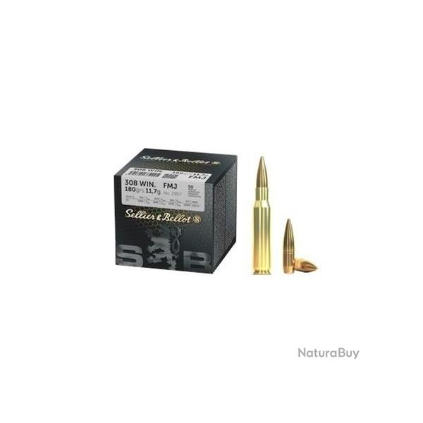 Sellier &amp; Bellot cal.308 Win FMJ 180 grains x 50