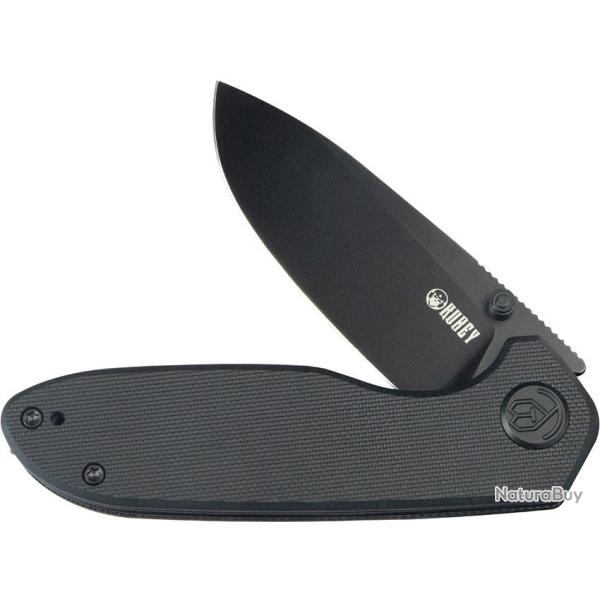 Couteau Pliant Kubey Belus Lame Acier AUS-10 Manche G10 Noir Liner Lock KUB342E