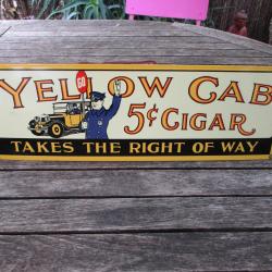 plaque vintage us  en porcelaine emaillee