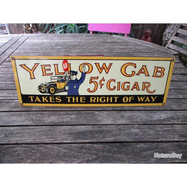 plaque vintage us  en porcelaine emaillee